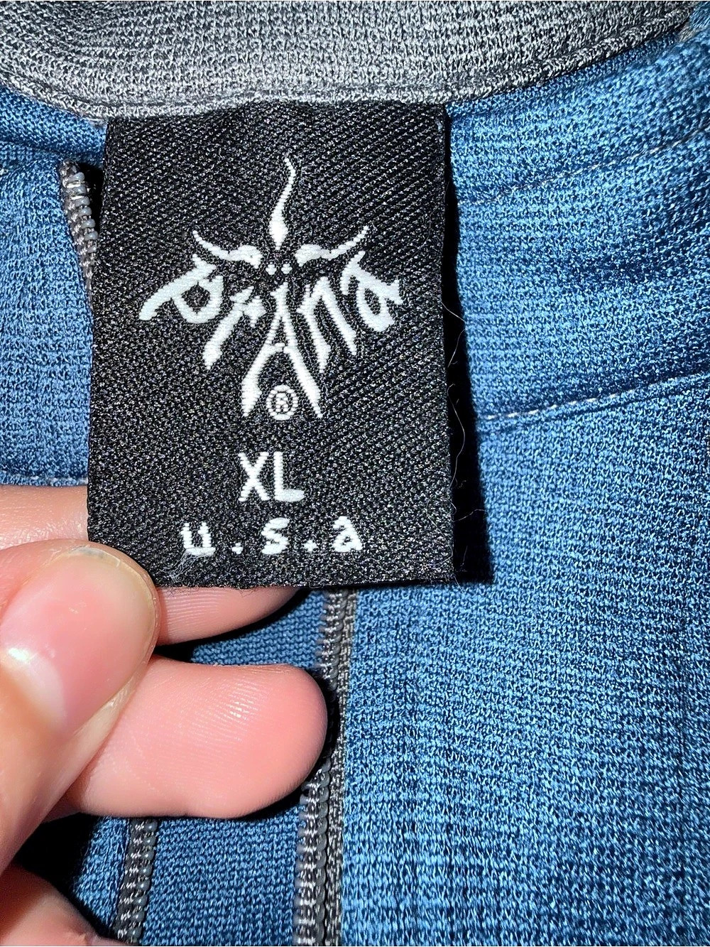 prAna Men's Blue Quarter-Zip Polo Size XL - Picture 3 of 4